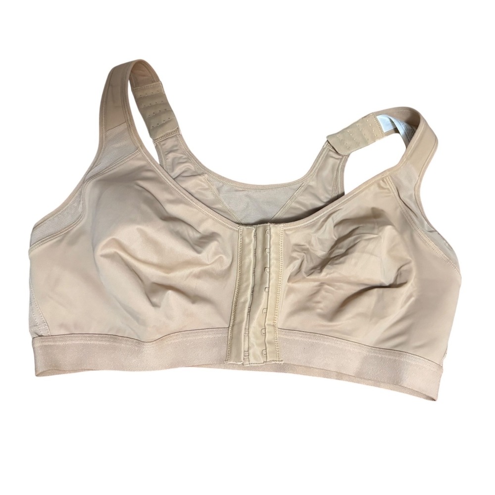 Delimira Front Close Bra Women 38DD Natural NEW Wirefree Posture Support W811S